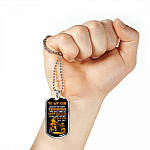Motorbike To My Son Wherever Your Journey In Life May Take You Dog Tag Necklace - Dog Tag (Silver)