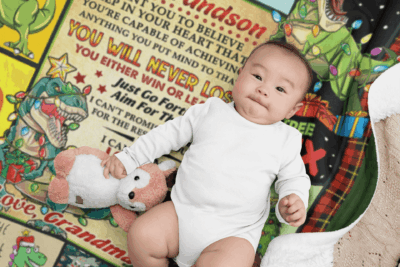 Alternative view of To My Grandson I Want You To Believe Fleece Blanket - Premium Sherpa Blanket - Woven Blanket - Blanket For Grand Son From Grandma