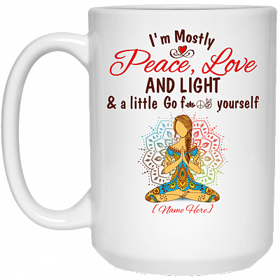 15 oz. White Mug