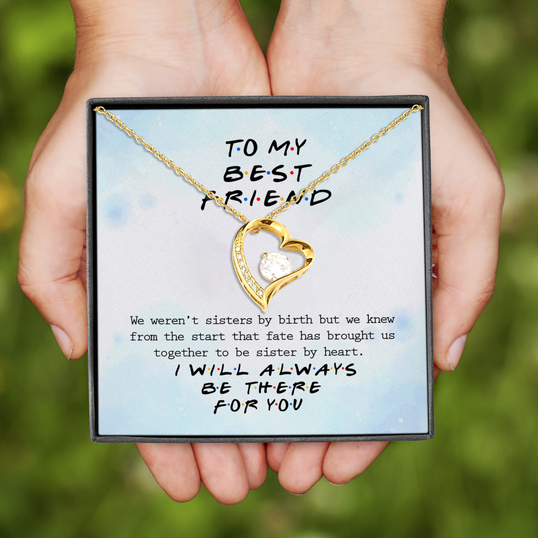 3P. Best friend (4) Forever Love Necklace (Gold)