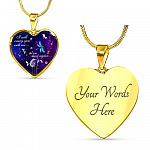 I Will Carry You With Me Til Meet Again Cardinals Heart Pendant Necklace - Red Cardinals Dandelion Necklace - Heart Luxury Necklace (Gold Plated)