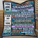 3O. To My Granddaughter Vintage - grandson grandpa Blanket Mockup 9