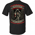 God Gave His Archangels Weapons You Don't Fight Evil With Tolerance and Understanding Print On Back T-Shirt, Black, Unisex T-Shirt