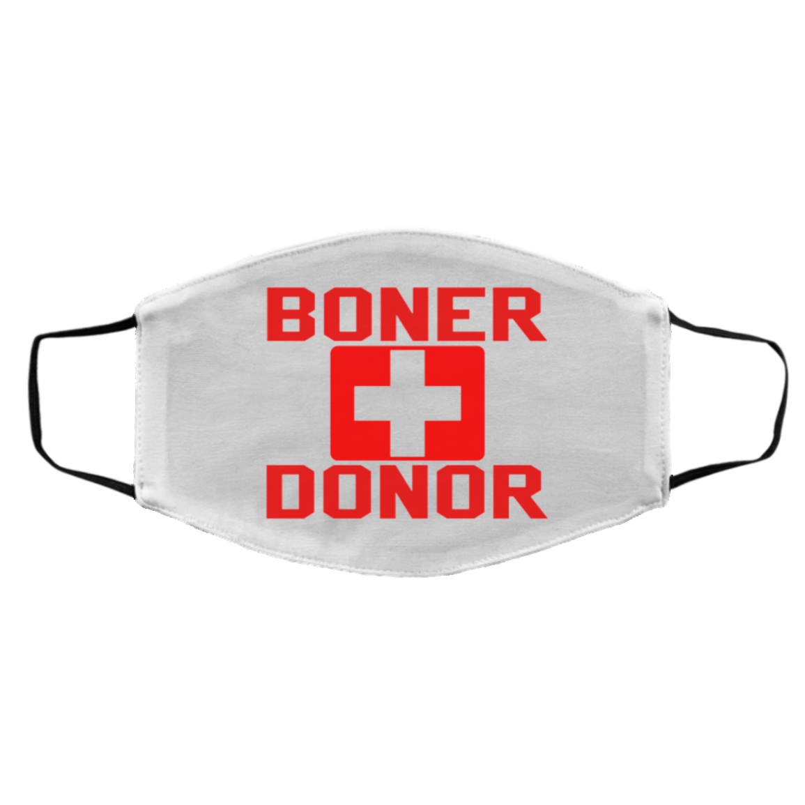 Hubie Halloween Boner Donor Funny Movie Washable Reusable Custom - Printed Cloth Face Mask Cover, White, Cloth Face Cover – Medium/Large
