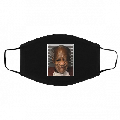 Bill Cosby New Mugshot - Bill Cosby Smiles Washable Reusable Custom Printed Cloth Face Mask Cover, Black, Cloth Face Cover – Medium/Large