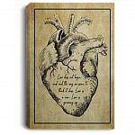 Love Does Not Begin Nor End The Way We Think It Does Gallery Wrapped Framed Canvas Prints - Unframed Poster, White, 0.75'' Framed Canvas