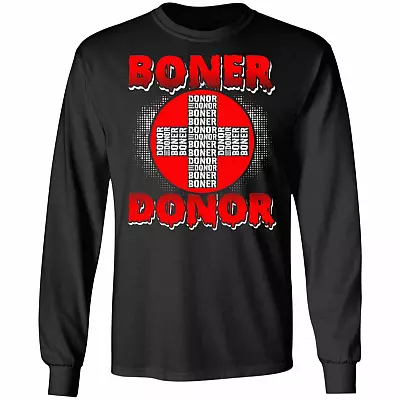 Funny Boner Doner Halloween Costome Hoodie Sweatshirt - Funny Sarcastic Humor Boner Joke Halloween T-Shirt, Black, Long Sleeve