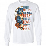 Many Fall For Her Wild Heart But So Few Know How To Love Her Aboriginal Women Hoodie - Sweatshirt - Long Sleeve, White, Long Sleeve Many Fall For Her Wild Heart But So Few Know How To Love Her Aboriginal Women Hoodie - Sweatshirt - Long Sleeve, White, Long Sleeve