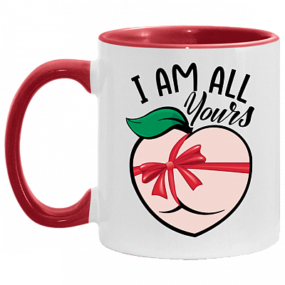 I'm All Your Accent Mug, White/Red, 11 oz. Accent Mug