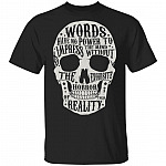 Words Have No Power To Impress The Mind Without The Exquisite Horror Of Their Reality T-Shirt, Black, Unisex T-Shirt