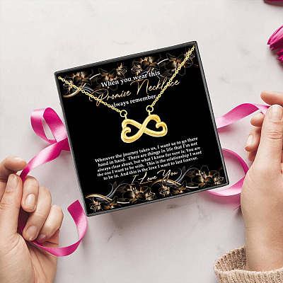 When You Wear This Promise Necklace Infinity Heart Pendant Necklace