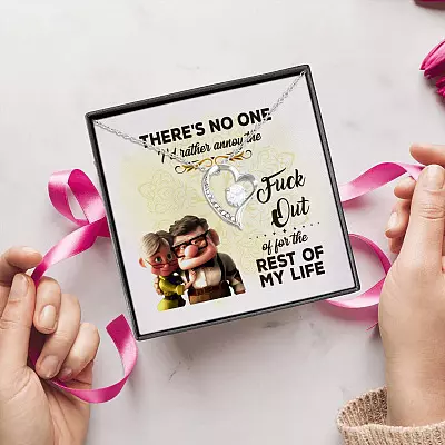 Alternative view of There's No One I'd Rather Annoy The Fuck Out Of For Rest Out Of My Life Forever Love Pendant Necklace