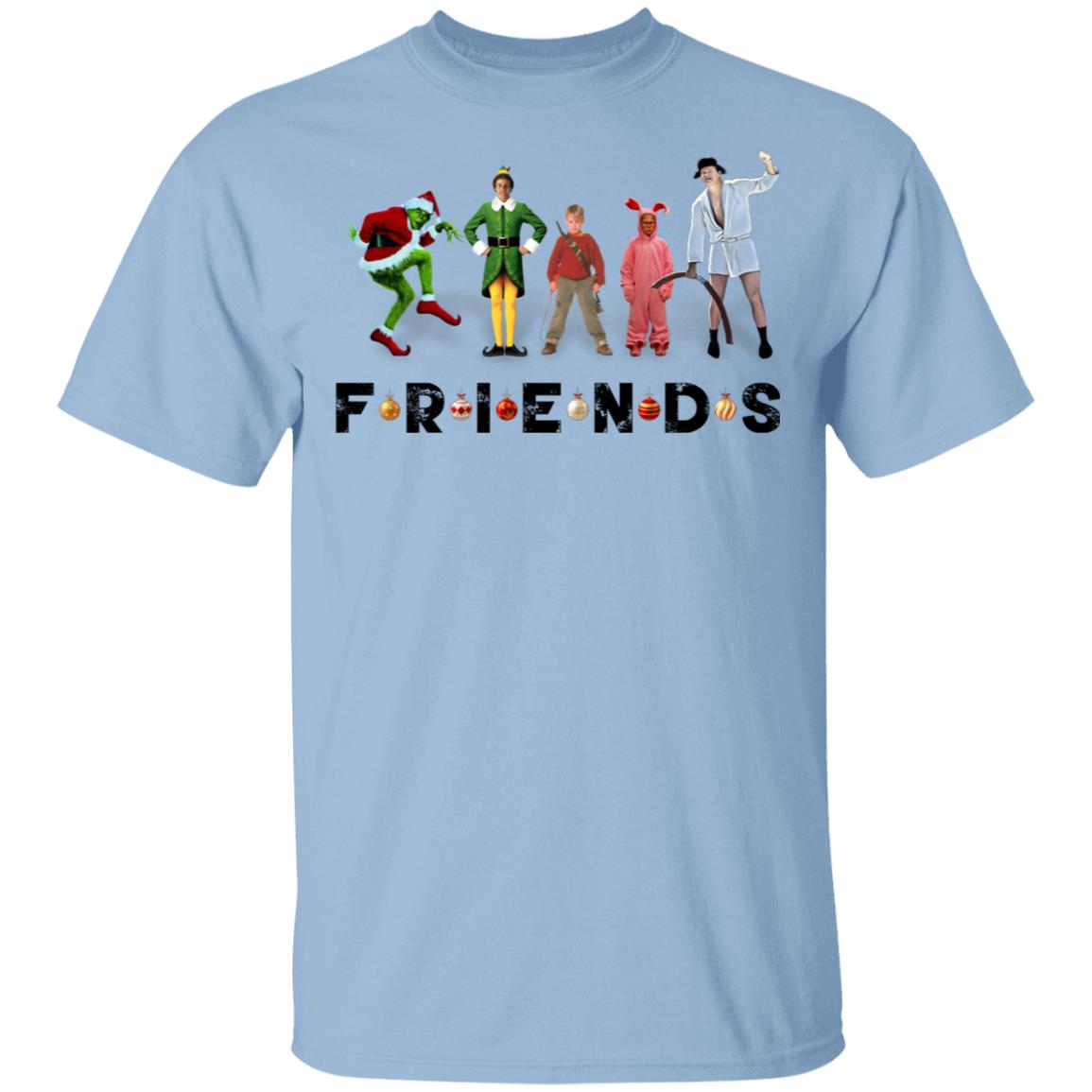 Christmas Friends 2020 T-Shirt, Light Blue, Unisex T-Shirt