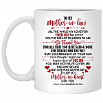 To My Mother In Law You've Meant So Much To Me Thank You Ceramic Coffee Mug - Mother In Law Gifts From Bride, White, 11 oz. White Mug To My Mother In Law You've Meant So Much To Me Thank You Ceramic Coffee Mug - Mother In Law Gifts From Bride, White, 11 oz. White Mug