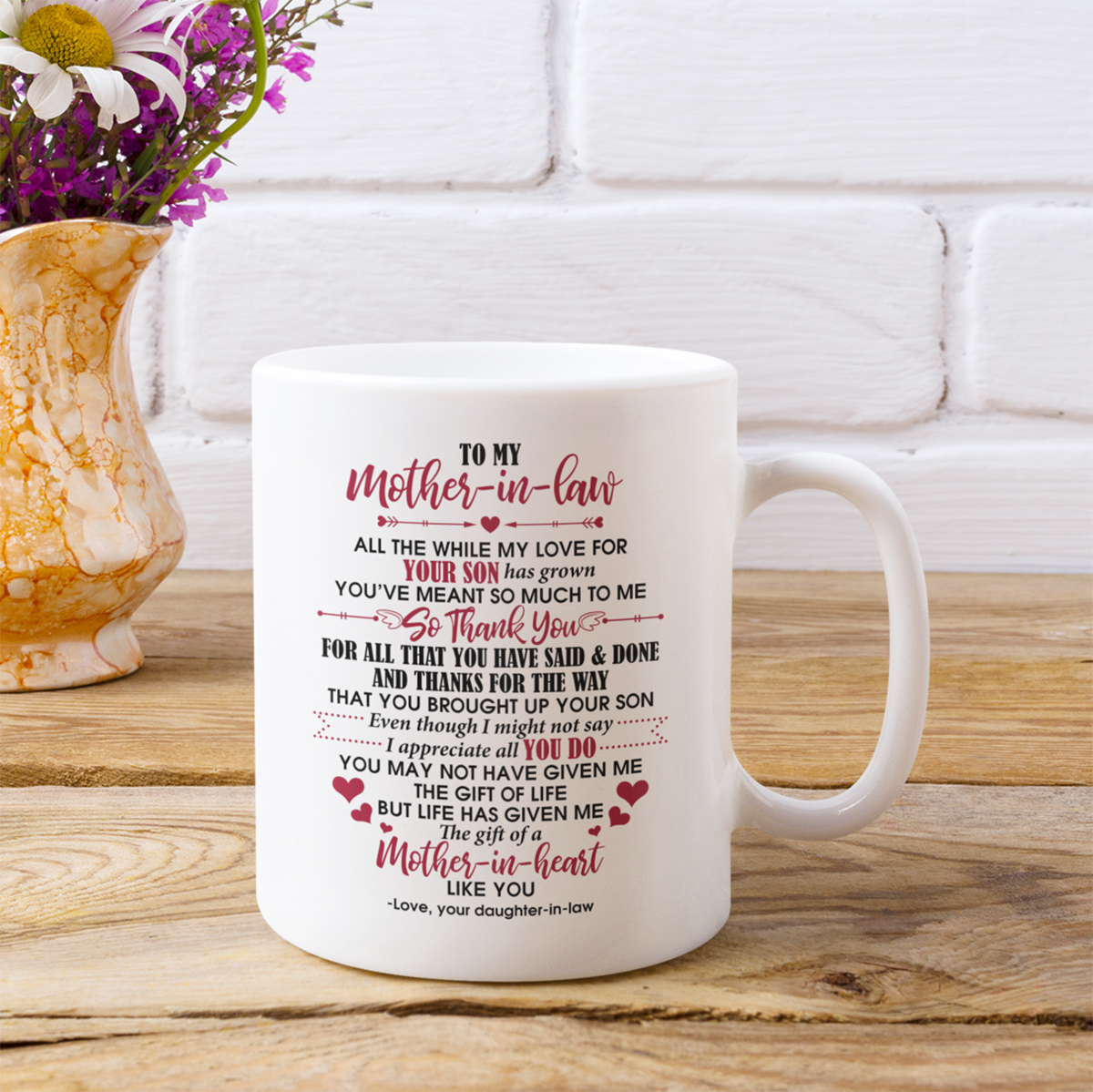 62 HG. Mother In Heart Like You mug mk