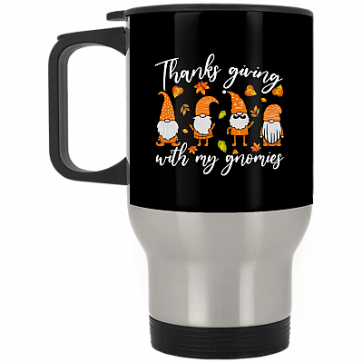 14 oz. Silver Travel Mug