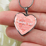 A Sister Is God's Way Of Making Sure We Never Walk Alone Heart Pendant Necklace Gifts From Sister - Heart Luxury Necklace (Silver)