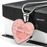 A Sister Is God's Way Of Making Sure We Never Walk Alone Heart Pendant Necklace Gifts From Sister - Heart Luxury Necklace (Silver)