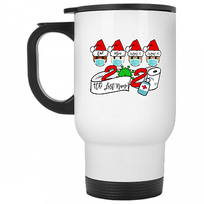 14 oz. White Travel Mug