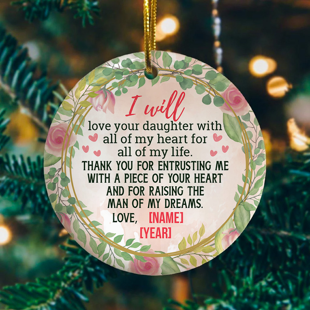 mother of the bride christmas ornament