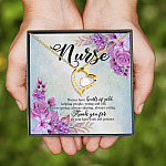 Heart Of Gold Thank You Gift For Nurse Forever Love Pendant Necklace