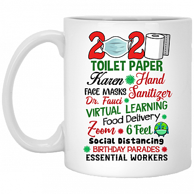 2020 Pandemic Christmas Quarantine A Year To Remember Ceramic Mug - Xmas 2020 Coffee Mug, White, 11 oz. White Mug
