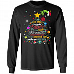 Oh The Virus Outside Is So Frightful Yarn Delightful Hoodie Shirt - Funny Another Row Yarn Singing T-Shirt, Black, Long Sleeve