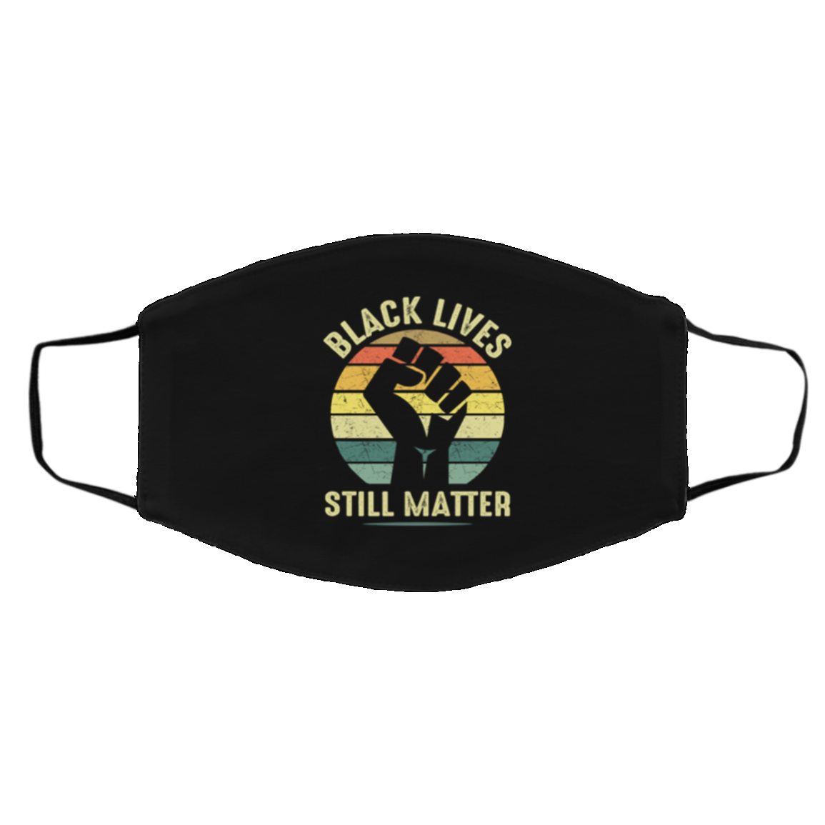 Black Lives Still Matter - Justice For Walter Wallace Vintage Reusable Custom Printed Cloth Face Mask, Black, Cloth Face Cover – Medium/Large