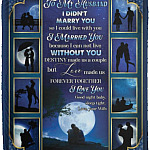 To My Husband I Didn't Marry You Blanket, White, Cozy Plush Fleece Blanket - 50x60