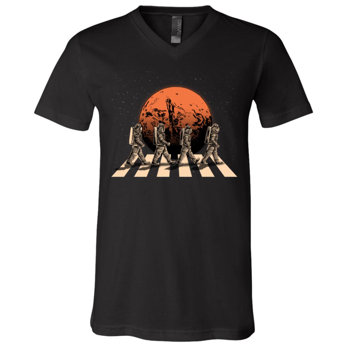Spacewalk Astronauts Planet Mars Outa Space Crosswalk Parody T-Shirt V-Neck, Black, V-Neck T-Shirt Spacewalk Astronauts Planet Mars Outa Space Crosswalk Parody T-Shirt V-Neck, Black, V-Neck T-Shirt