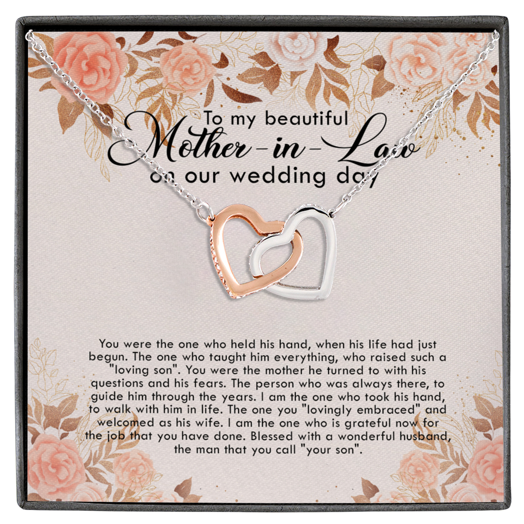 to my beautiful mother necklace