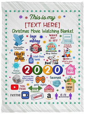 2020 Remember Forget Personalized Blanket, White, Cozy Plush Fleece Blanket - 30x40