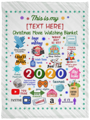 2020 Remember Forget Personalized Blanket, White, Cozy Plush Fleece Blanket - 30x40