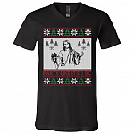 Black T-SHIRT V-NECK Template, Black, V-Neck T-Shirt