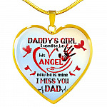 Daddy's Girl I Used To Be His Angel Red Cardinals Heart Pendant Necklace - Cardinals Father Daughter Necklace - Heart Luxury Necklace (Gold Plated) Daddy's Girl I Used To Be His Angel Red Cardinals Heart Pendant Necklace - Cardinals Father Daughter Necklace - Heart Luxury Necklace (Gold Plated)