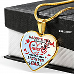 Daddy's Girl I Used To Be His Angel Red Cardinals Heart Pendant Necklace - Cardinals Father Daughter Necklace - Heart Luxury Necklace (Gold Plated) Daddy's Girl I Used To Be His Angel Red Cardinals Heart Pendant Necklace - Cardinals Father Daughter Necklace - Heart Luxury Necklace (Gold Plated)