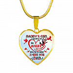 Daddy's Girl I Used To Be His Angel Red Cardinals Heart Pendant Necklace - Cardinals Father Daughter Necklace - Heart Luxury Necklace (Gold Plated) Daddy's Girl I Used To Be His Angel Red Cardinals Heart Pendant Necklace - Cardinals Father Daughter Necklace - Heart Luxury Necklace (Gold Plated)