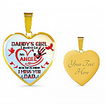 Daddy's Girl I Used To Be His Angel Red Cardinals Heart Pendant Necklace - Cardinals Father Daughter Necklace - Heart Luxury Necklace (Gold Plated) Daddy's Girl I Used To Be His Angel Red Cardinals Heart Pendant Necklace - Cardinals Father Daughter Necklace - Heart Luxury Necklace (Gold Plated)