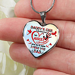Daddy's Girl I Used To Be His Angel Red Cardinals Heart Pendant Necklace - Cardinals Father Daughter Necklace - Heart Luxury Necklace (Silver) Daddy's Girl I Used To Be His Angel Red Cardinals Heart Pendant Necklace - Cardinals Father Daughter Necklace - Heart Luxury Necklace (Silver)