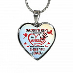 Daddy's Girl I Used To Be His Angel Red Cardinals Heart Pendant Necklace - Cardinals Father Daughter Necklace - Heart Luxury Necklace (Silver) Daddy's Girl I Used To Be His Angel Red Cardinals Heart Pendant Necklace - Cardinals Father Daughter Necklace - Heart Luxury Necklace (Silver)