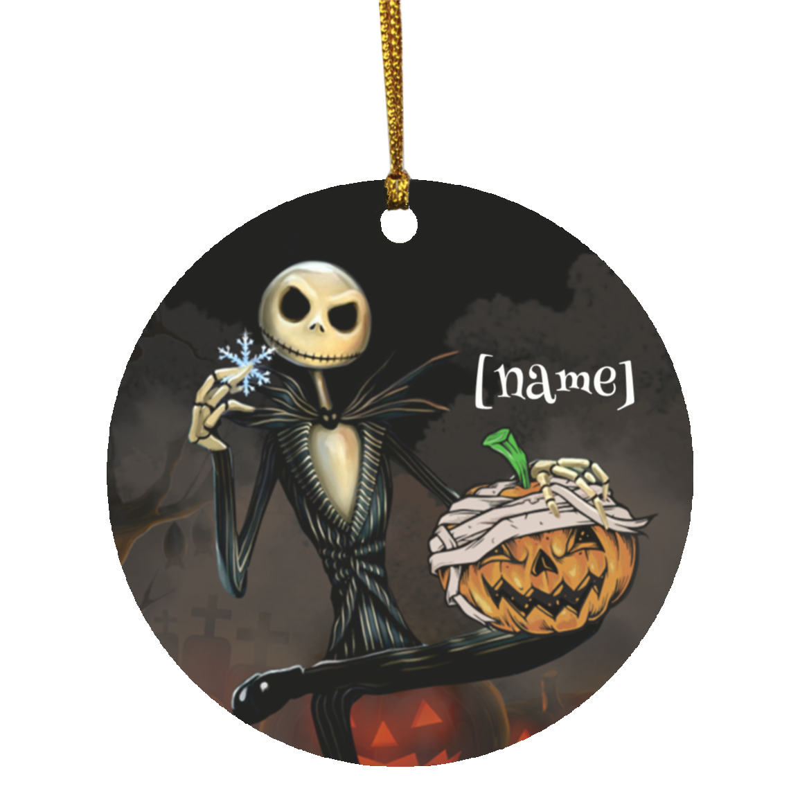 Nightmare Before Christmas Ornaments Personalized Jack Skellington Ornament Cubebik