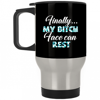 14 oz. Silver Travel Mug