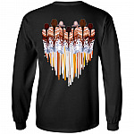 Love Native America Print On Back Hoodie - Sweatshirt - Long Sleeve Shirt, Black, Long Sleeve Love Native America Print On Back Hoodie - Sweatshirt - Long Sleeve Shirt, Black, Long Sleeve