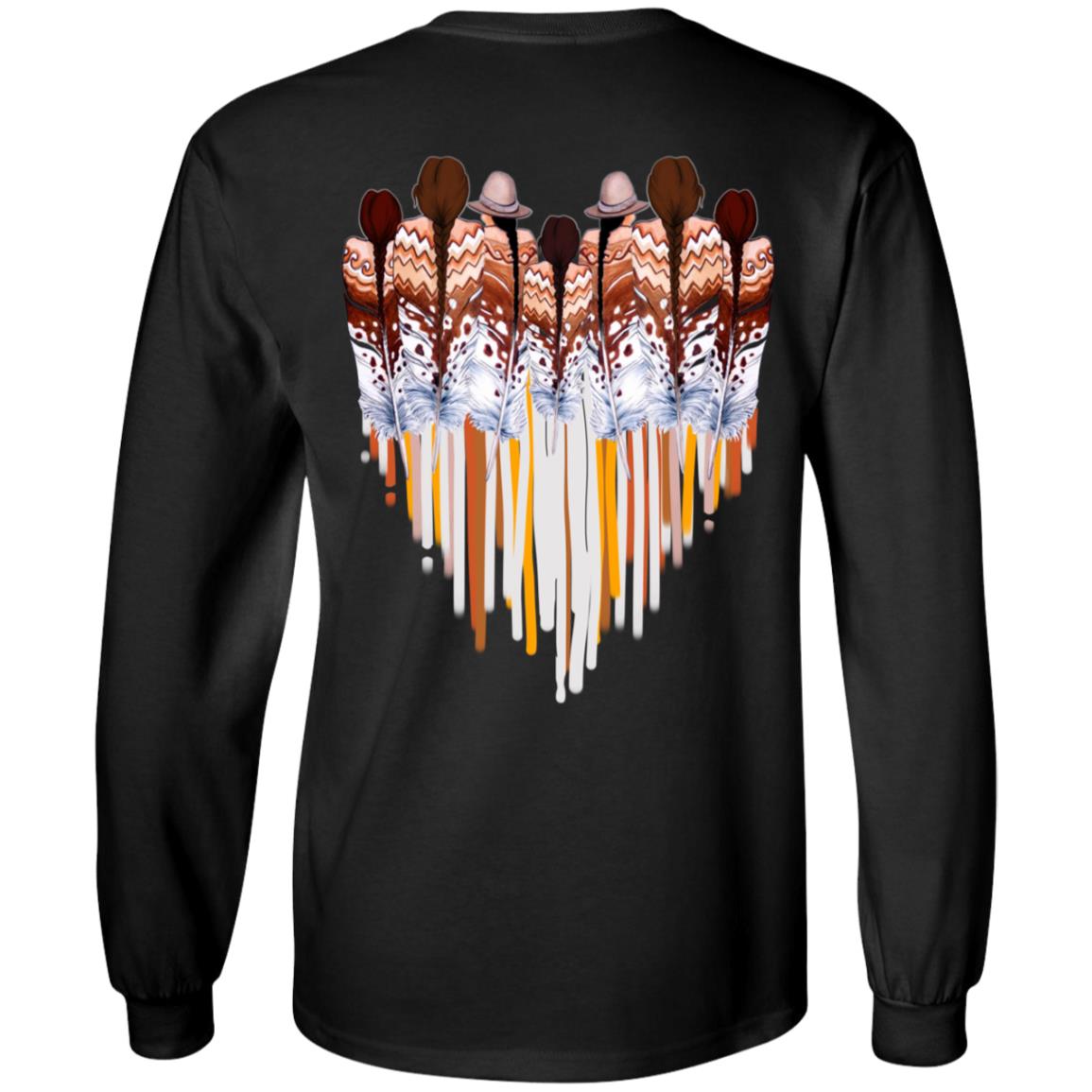 Love Native America Print On Back Hoodie - Sweatshirt - Long Sleeve Shirt, Black, Long Sleeve Love Native America Print On Back Hoodie - Sweatshirt - Long Sleeve Shirt, Black, Long Sleeve