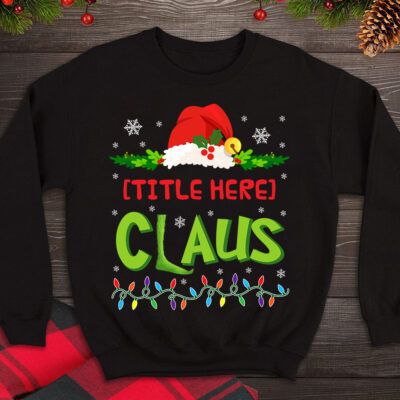 Alternative view of Personalized Elves Funny Santa Grandparents Christmas Gift Hoodie - Sweatshirt - Long Sleeve Shirt