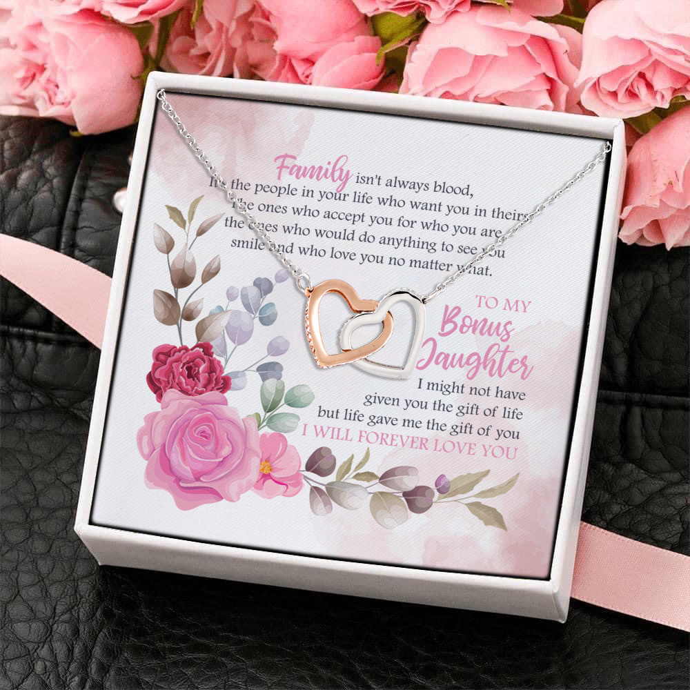 5O_ Bonus Daughter (5) Interlocking Hearts Necklace 4