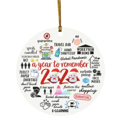 2KT. 2020 A Year To Remember (10) Circle ORNAMENT Template (OFFICIAL), White, Circle Ornament