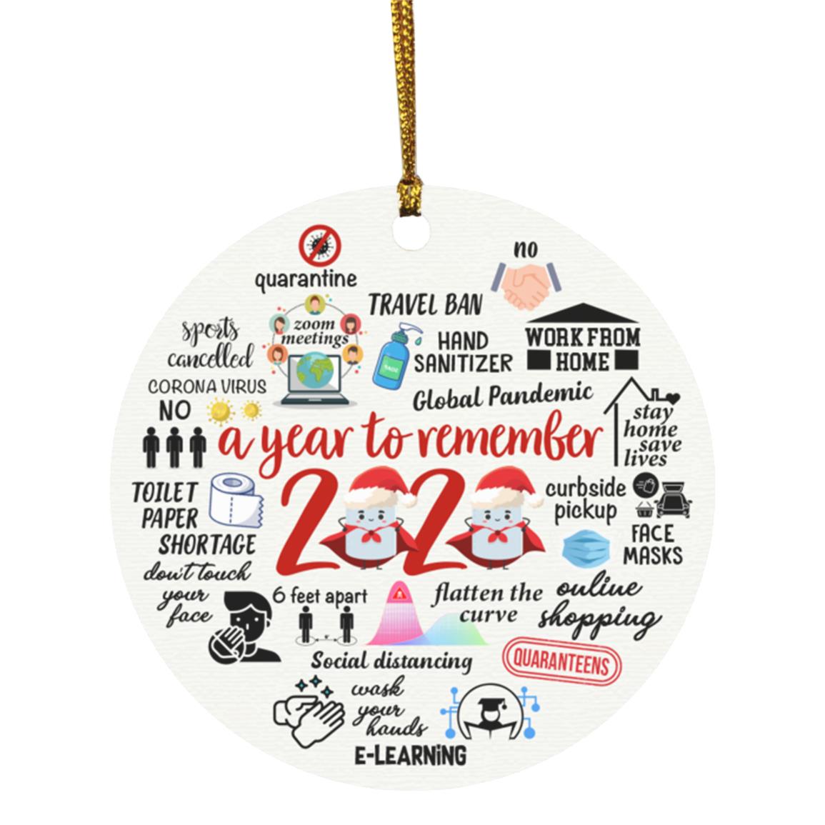 2KT. 2020 A Year To Remember (10) Circle ORNAMENT Template (OFFICIAL), White, Circle Ornament