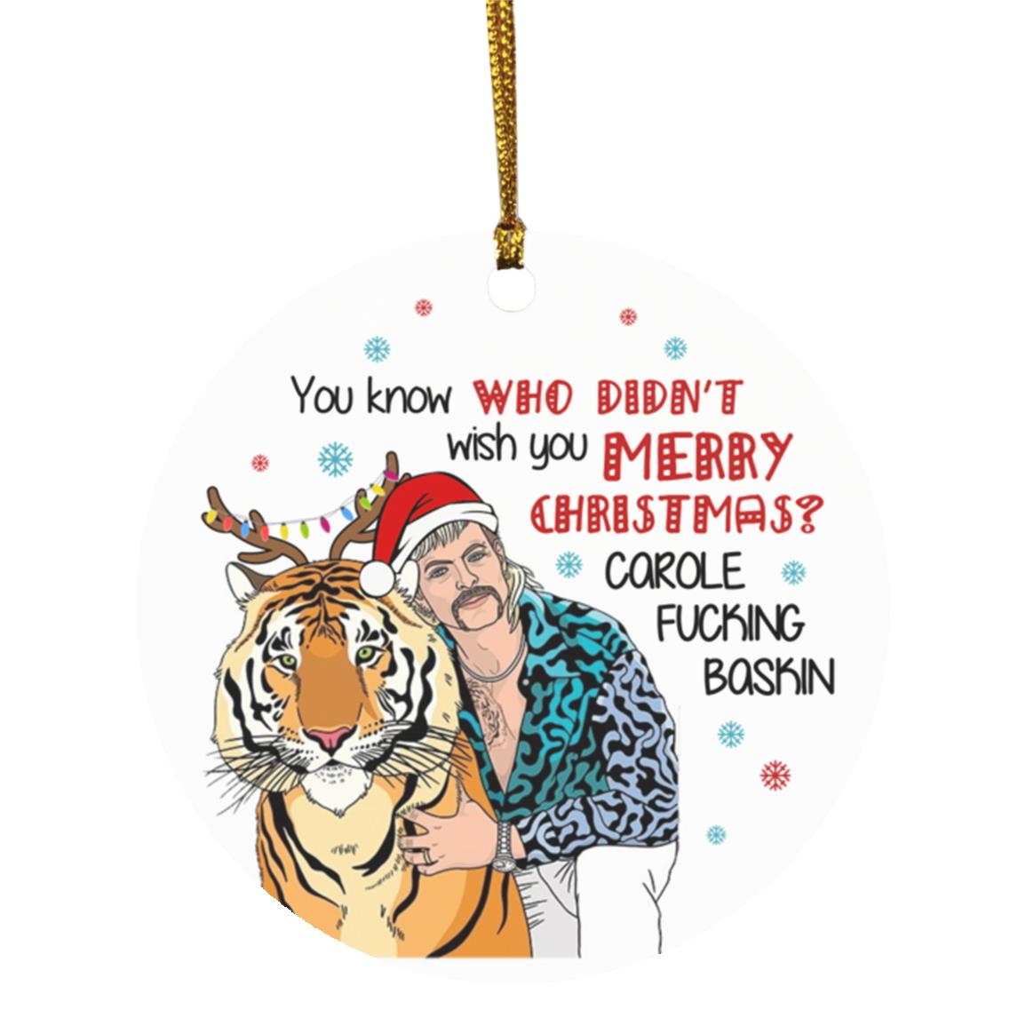 1N.You Know Who Didnt, White, Circle Ornament
