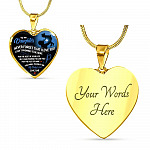 From Dad To My Daughter Never Forget That I Love You I Can't Promise To Be Here Luxury Heart Pendant Necklace - Heart Luxury Necklace (Gold Plated) From Dad To My Daughter Never Forget That I Love You I Can't Promise To Be Here Luxury Heart Pendant Necklace - Heart Luxury Necklace (Gold Plated)